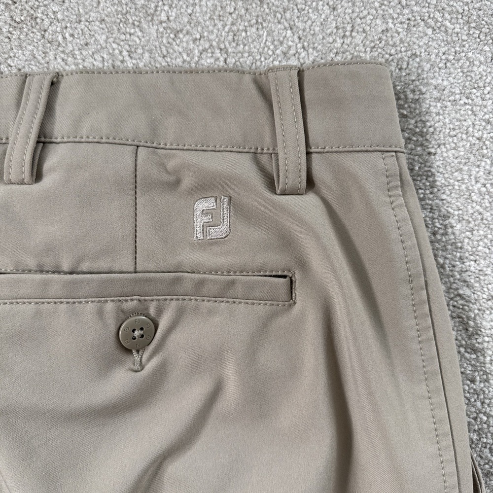 FootJoy Pants Mens 35x34 Beige Khaki Athletic Fit‎ Golf Performance Stretch - Picture 8 of 9
